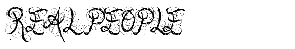 Real People font preview